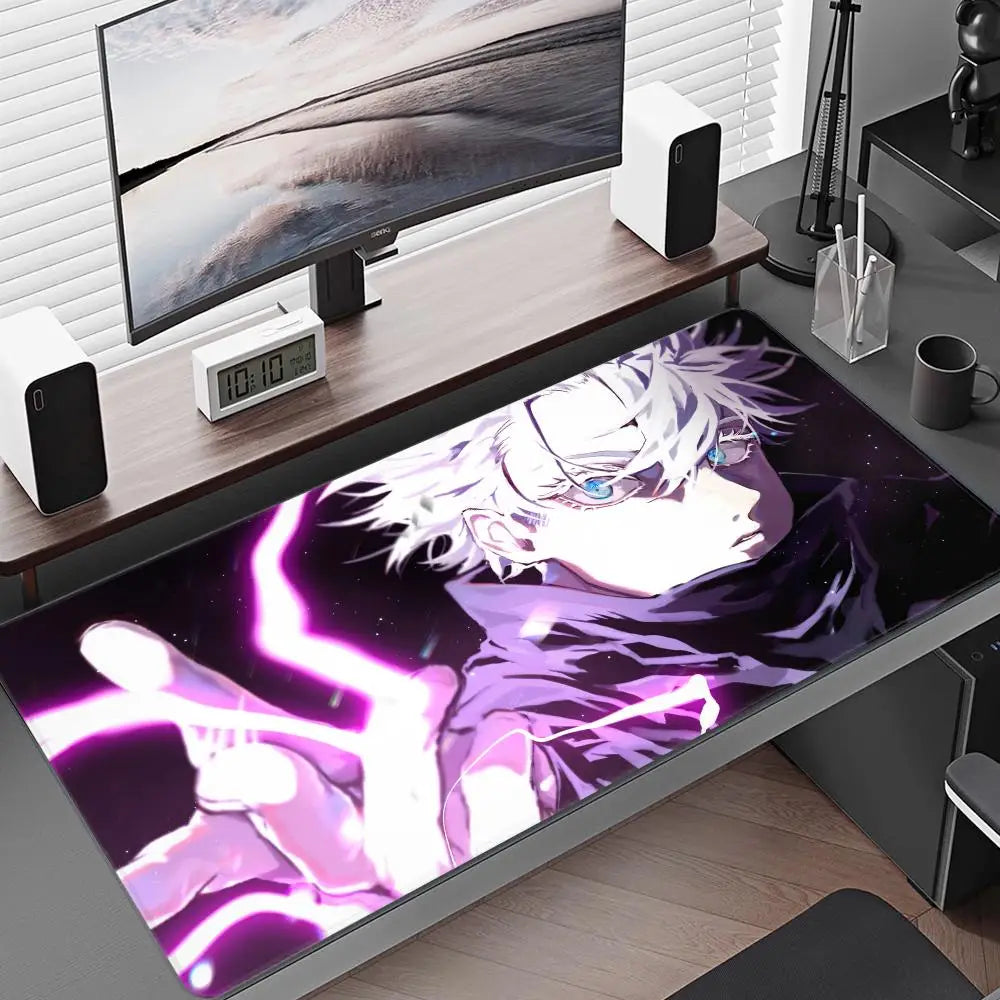 Satoru Gojo Anime Boy Mousepad Anime Mouse Pad Gamer XL Computer HD Home Mousepad XXL Mouse Mat Non-Slip