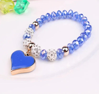 Elastic Crystal  Bracelet & Bangle Heart Bracelets