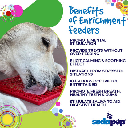 "Peace" Christmas Tree emat - Enrichment Lick Mat for Dogs and Cats | Christmas Tree design | SodaPup
