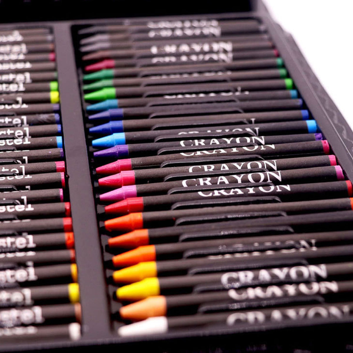 Complete Painting Set with Brushes, Oil Pastels, and Watercolor Pens