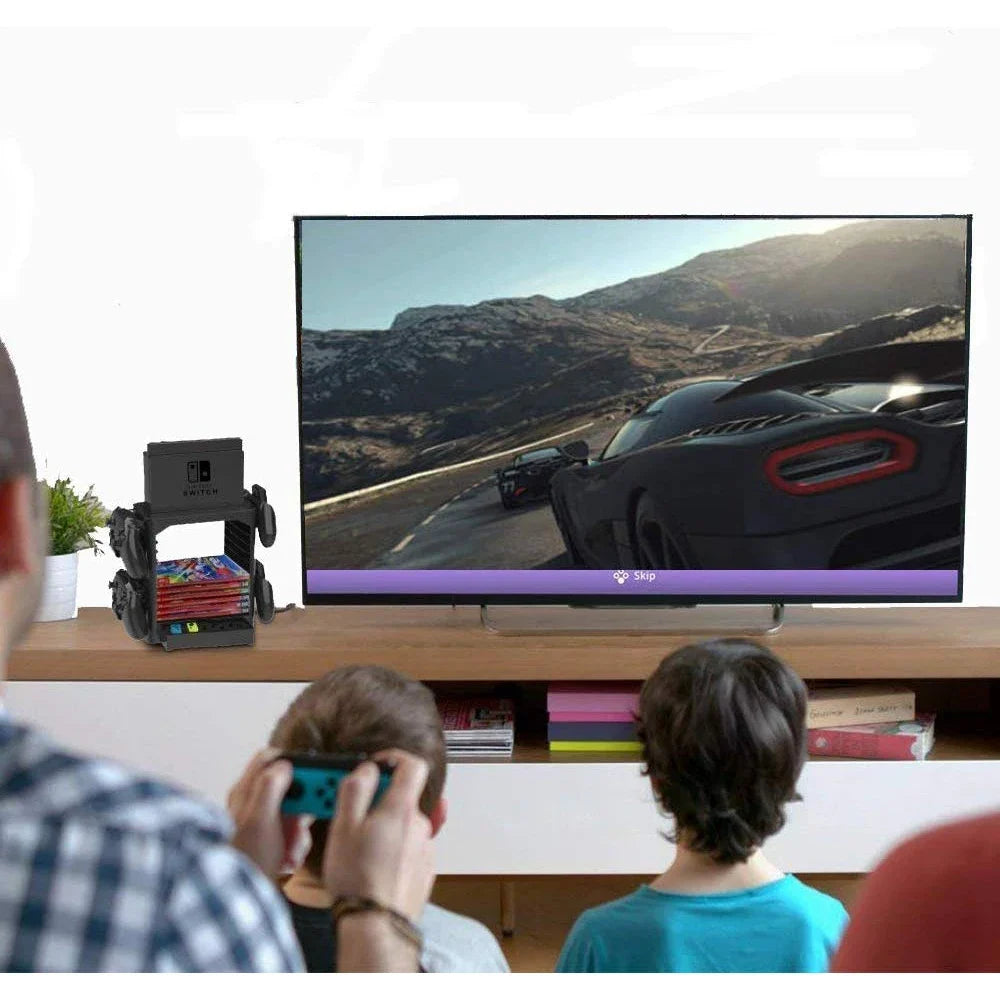 Switch OLED Game Accessories Storage Tower Stackable Game Disk Rack Bracket Controller Organizer for Nintendo Switch Accessories
