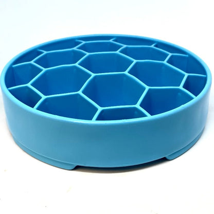 Honeycomb eBowl Deep Slow Feeder Dog Bowl for Enrichment | USA Made