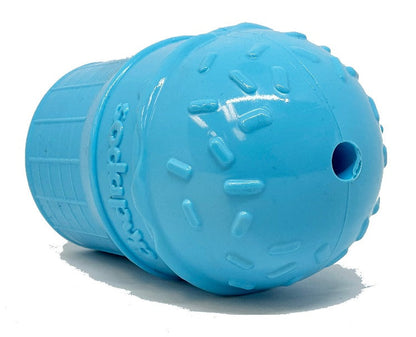 Ice Cream Cone Rubber Dog Chew Toy | Treat Dispenser | USA Made | SodaPup