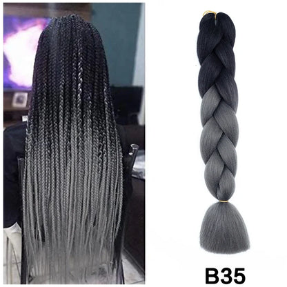 Jumbo Braiding Hair Synthetic Crochet Braids Hair Knotless Braids For Box Braids Senegales Tribal Braids Yaki Hair Extensions
