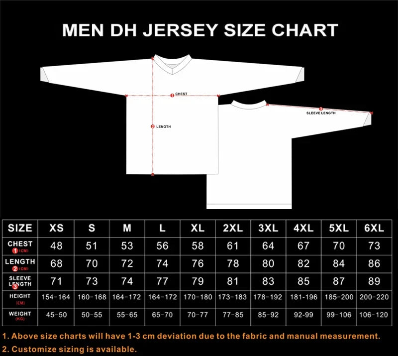 2026 Racing jersey For man's Long sleeve Motocross T-shirt SportWear Bike Enduro Motorcycle DH Moto Mountain MTB Downhill BMX