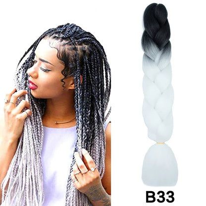 Jumbo Braiding Hair Synthetic Crochet Braids Hair Knotless Braids For Box Braids Senegales Tribal Braids Yaki Hair Extensions