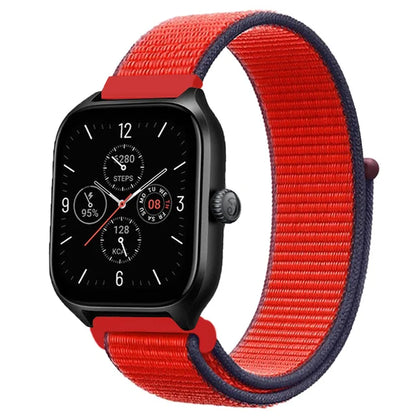 20mm 22mm Nylon Loop Band For Amazfit GTS 4/3/3pro/2e/GTS 2 Mini/GTR 4 47mm/GTR 2/Stratos 2 3 Strap For Amazfit Bip 3 Pro Correa