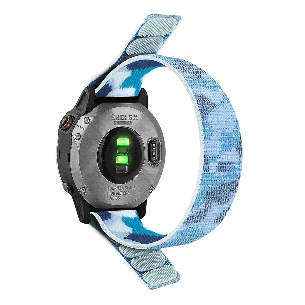 22mm 26mm QuickFit Nylon Loop Strap For Garmin Tactix 7 AMOLED Delta Bravo Band For Garmin Fenix 7X 6 PRO 5 3 Braided Watchbands