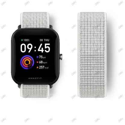20mm/22mm watch band For Amazfit GTR/GTS 4-3-2-2e/GTR 42mm-47mm/bip-U-S-lite Nylon Loop strap sport correa amazfit gts 4-2 mini