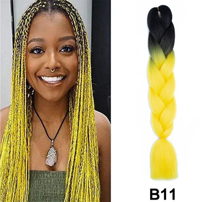 Jumbo Braiding Hair Synthetic Crochet Braids Hair Knotless Braids For Box Braids Senegales Tribal Braids Yaki Hair Extensions