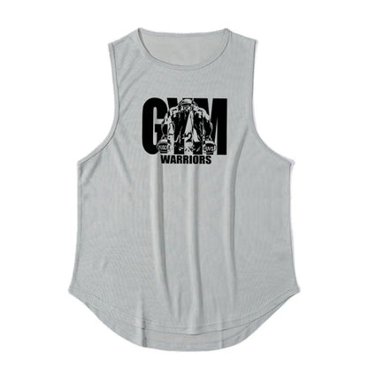 Summer Mesh Quick Dry Gym Fitness Tank Tops Men's Casual Moisture Wicking Bodybuilding Sleeveless Shirt Workout Muscle Vests