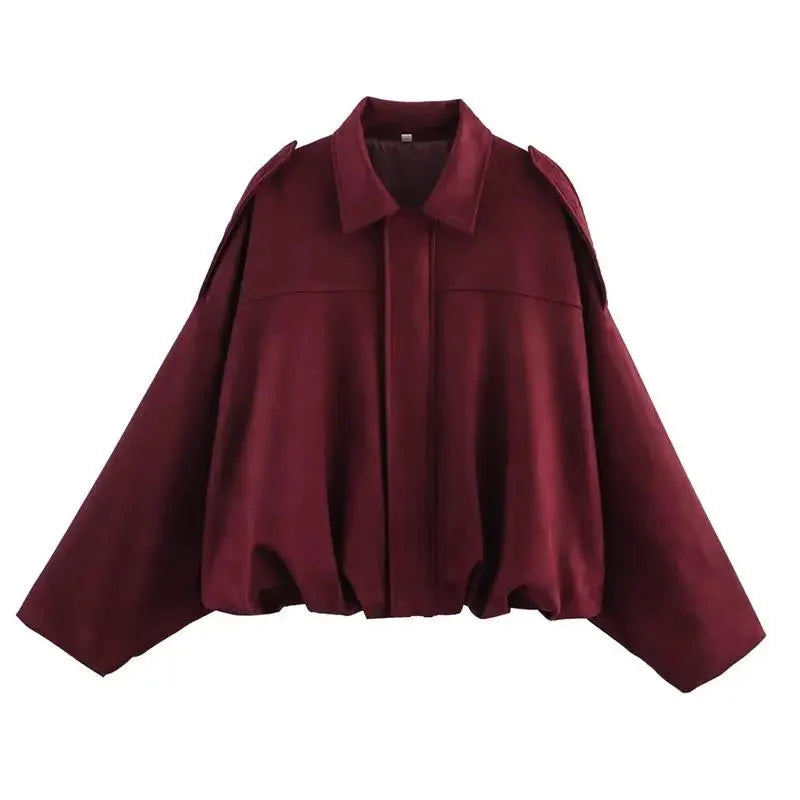 Autumn Jackets Women's 2025 New Fashion Autumn Elegant Loose Long Sleeve Women's Warm Coats Chic Street Youth Casual Jackets