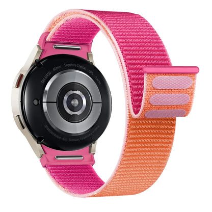 Band For Samsung Galaxy Watch 7/6/4/classic/5 pro 44mm 40mm wrist No Gaps Nylon sport loop correa bracelet Galaxy Watch 7 Strap