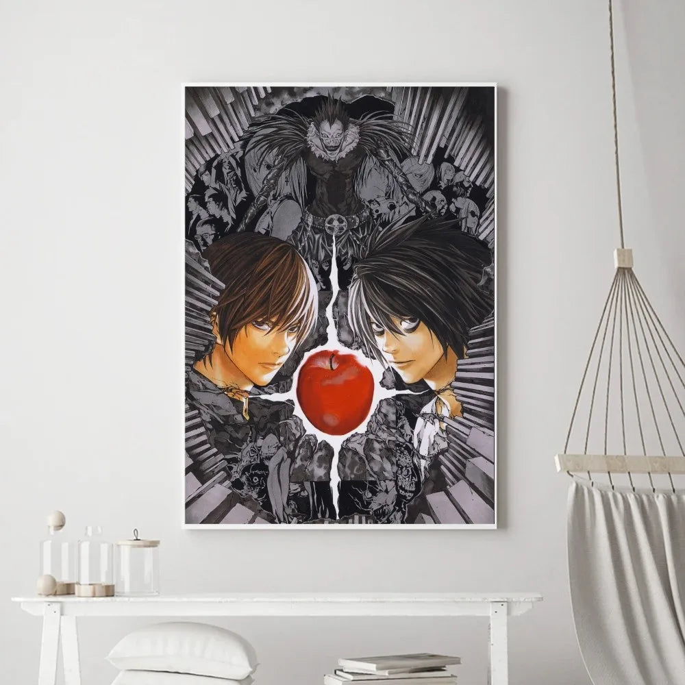 Hot Anime Death Note Poster Prints Poster Wall Painting Bedroom Living Room Wall Bar Restaurant Sticker Small