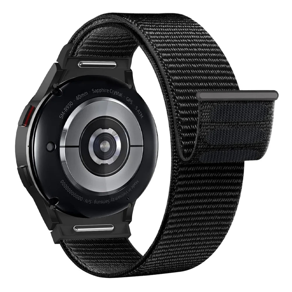 Band For Samsung Galaxy Watch 7/6/4/classic/5 pro 44mm 40mm wrist No Gaps Nylon sport loop correa bracelet Galaxy Watch 7 Strap