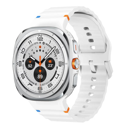 Original Strap for Samsung Galaxy Watch ultra strap 47mm Silicone Bracelet Galaxy Watch 5 pro/4/6 Classic/7 44mm 40mm 43 46 band