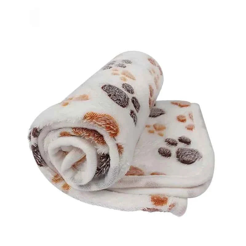 Soft Fluffy Pet Blanket – Cute Cartoon Pattern