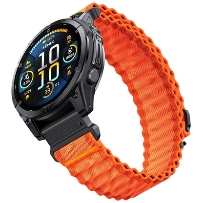 QuickFit 26mm 22mm Two Tone Nylon Strap For Garmin Fenix E 8 7X 7 6 6X/Epix Pro Gen 2 51mm 47mm/Tactix Watch Band Accessories