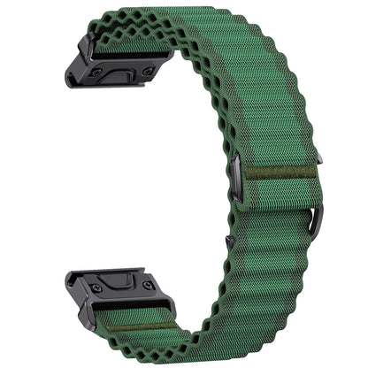 QuickFit 26mm 22mm Two Tone Nylon Strap For Garmin Fenix E 8 7X 7 6 6X/Epix Pro Gen 2 51mm 47mm/Tactix Watch Band Accessories