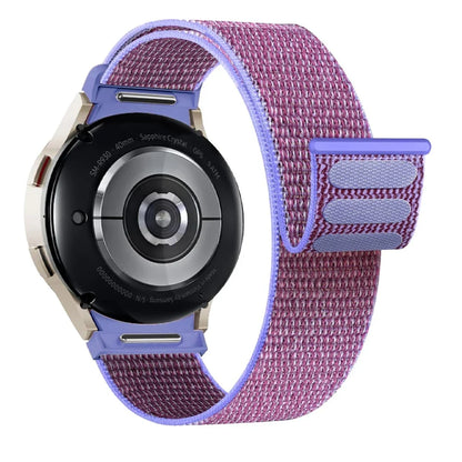 Band For Samsung Galaxy Watch 7/6/4/classic/5 pro 44mm 40mm wrist No Gaps Nylon sport loop correa bracelet Galaxy Watch 7 Strap