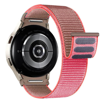 Band For Samsung Galaxy Watch 7/6/4/classic/5 pro 44mm 40mm wrist No Gaps Nylon sport loop correa bracelet Galaxy Watch 7 Strap