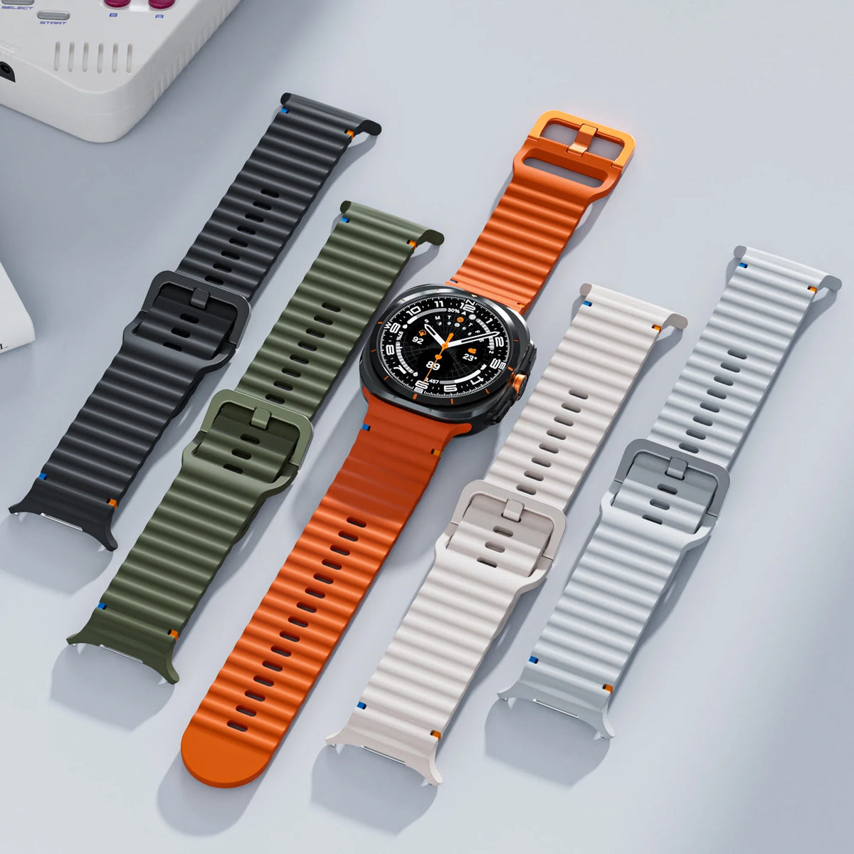 Original Strap for Samsung Galaxy Watch ultra strap 47mm Silicone Bracelet Galaxy Watch 5 pro/4/6 Classic/7 44mm 40mm 43 46 band