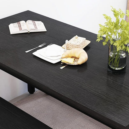 Rectangular Dining Table And Chairs Set Four Modern Wood