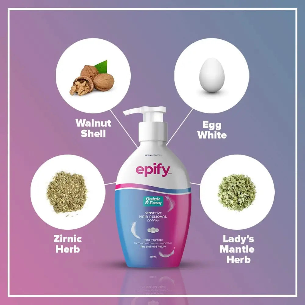 Epify Hair Removal Cream 250 ml (Pack of 3)