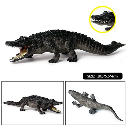 Sarcosuchus Crocodile Action Figure | Hand-Painted Wild Animal Model