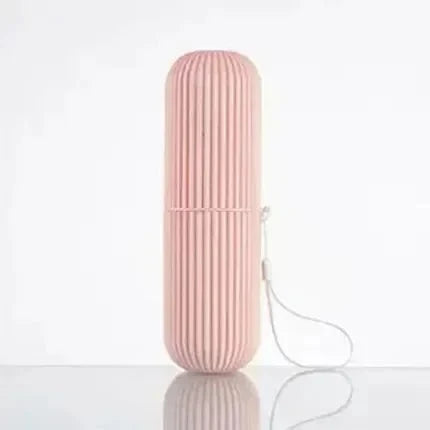 Portable Toothbrush Cup | Travel Toothpaste Holder and Toiletry Storage Case Organizer