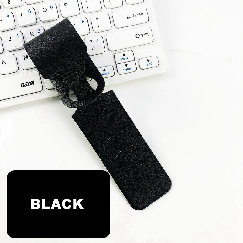 PU Leather Luggage Tag | Creative ID Address Holder for Suitcases and Travel